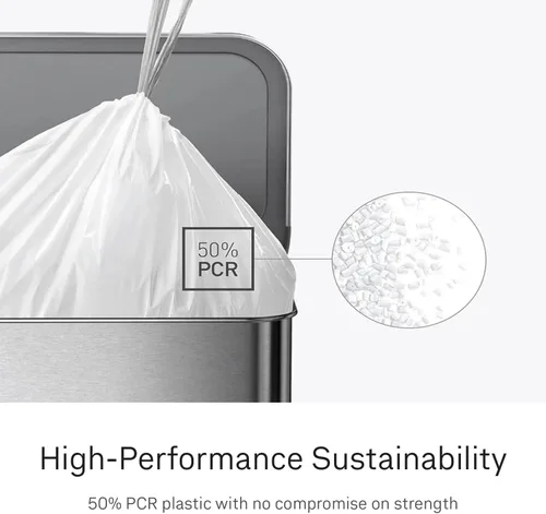 Miniatura 4 de simplehuman Code M - 100 forros de ajuste personalizado, bolsas de basura de cocina con cordón, dispensador uno por uno sin desorden, extra grueso