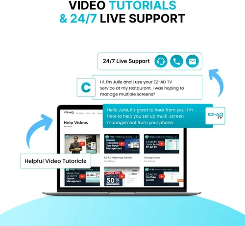 Miniatura 8 de Reproductor de señalización digital EZ AD TV, kit de reproductor de señalización digital 4k, contenido de publicación automática, controlado por