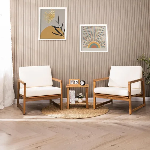 Miniatura 2 de VICTORY RELAX Mesa auxiliar doble Adirondack, mesa auxiliar rectangular resistente a la intemperie para patio, jardín, césped y sala de estar. Ideal