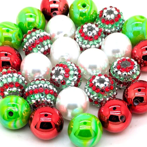 Miniatura 38 de Cuentas de diamantes de imitación de colores redondas espaciadoras para joyería, pulsera, collar, bolígrafo, bolsa, cadena, suministros de 0.630 in