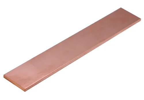 Miniatura 6 de VERNUOS 1/4" x 2" C110 Barra plana de cobre sólido de 6" de largo, .23" de placa para laminador