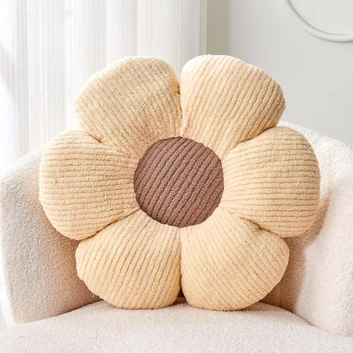 Miniatura 37 de Kcvvcr Almohada Decorativa de Flores, Almohada de Suelo Suave Blanca con Forma de 14.9" para Decoración del Hogar, Lindas Almohadas Decorativas
