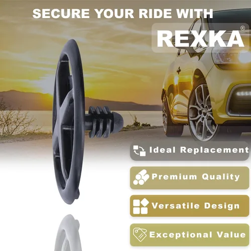 Miniatura 4 de Rexka Clip de retención de almohadilla aislante para capó, compatible con Nissan Infiniti F5846-30f00 Altima Armada Frontier Leaf Maxima Murano 10pcs