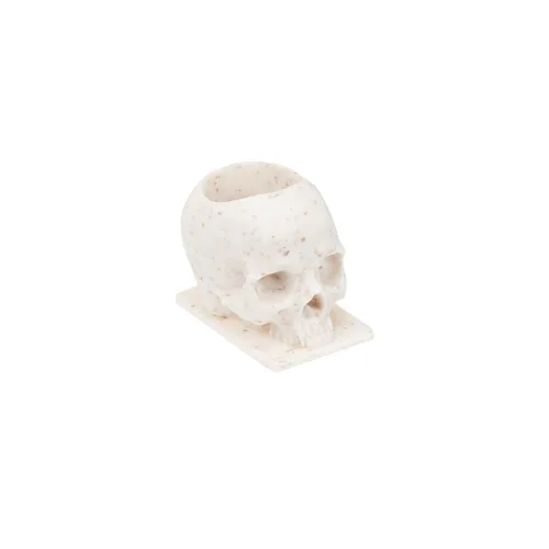 Miniatura 7 de Saferly Tapas de tinta de tatuaje de calavera para tatuaje, soporte de pigmento desechable con base, suministros de tatuaje de maquillaje permanente