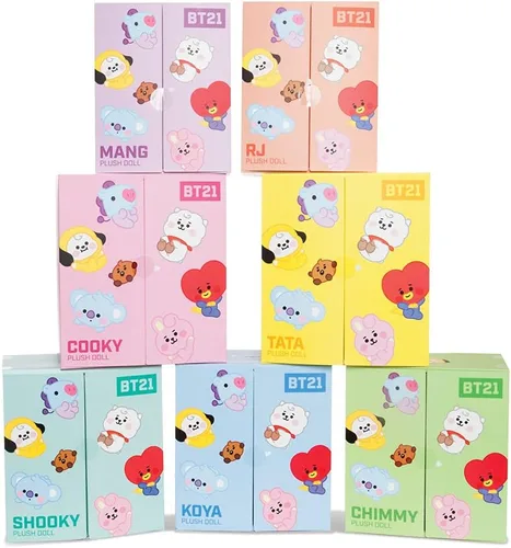 Miniatura 8 de AURORA, 61369, producto oficial de BT21, Baby SHOOKY muñeca sentada de 8 pulgadas, juguete suave, marrón