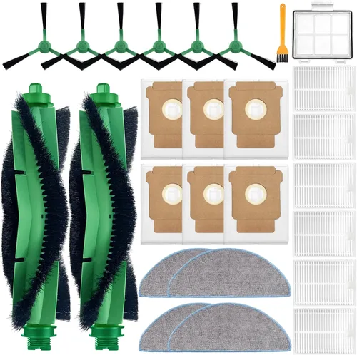 Miniatura 11 de Kit de piezas de repuesto para aspiradora iRobot Roomba Plus 505 Combo 405 Combo, 2 cepillos rodillos, 6 almohadillas de fregado, 6 filtros, 8