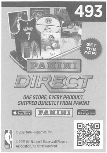 Miniatura 3 de 2020-21 Panini Stickers #493 Udoka Azubuike Official NBA Basketball Album Sticker Measuring 2.75 inch tall X 2 inches wide in Raw