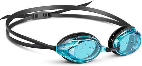 Portzon Dynamics - Gafas de natación antiniebla, transparentes, sin fugas, para adultos, hombres y mujeres, color azul