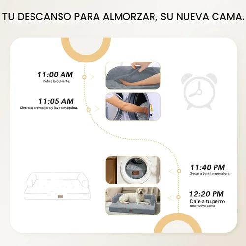 Miniatura 6 de Camas ortopédicas para perros extra grandes, cama XL impermeable de espuma en forma de huevo con lados 45x35 pulgadas, sofá para perros grandes