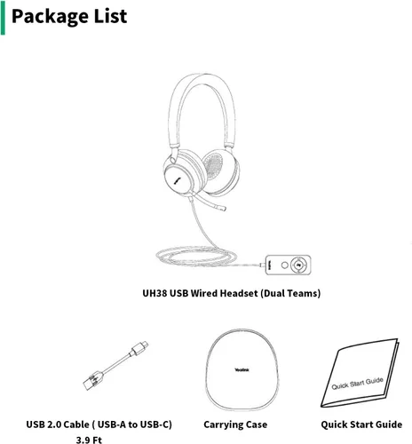 Miniatura 7 de Yealink Auriculares USB UH34 con micrófono, certificados por equipos, auriculares con cable con micrófono con cancelación de ruido para computadora