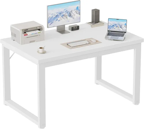 Miniatura 34 de Mericonia Escritorio para computadora de 40 pulgadas, escritorio ejecutivo moderno y grueso, mesa de escritura simple resistente para el hogar, roble