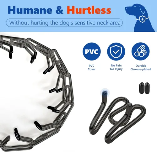 Miniatura 3 de Supet - Collar de Punta para Entrenamiento de Perros, Collar de Entrenamiento Ajustable con Hebilla para Perros Pequeños, Medianos y Grandes