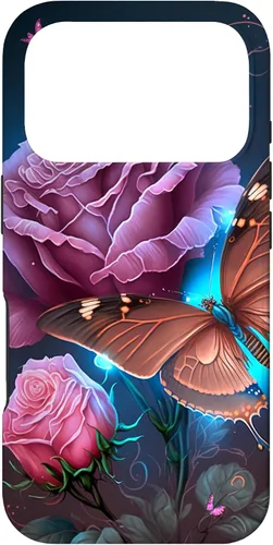 Miniatura 30 de Family Butterfly Rose Flower Firefly PC Case for iPhone 17