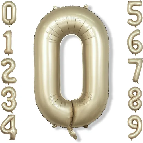 Miniatura 24 de Globos de número azul pastel de 40 pulgadas, globo gigante autoinflable de aluminio número 5 de cumpleaños para niños, globos azul bebé para hombres