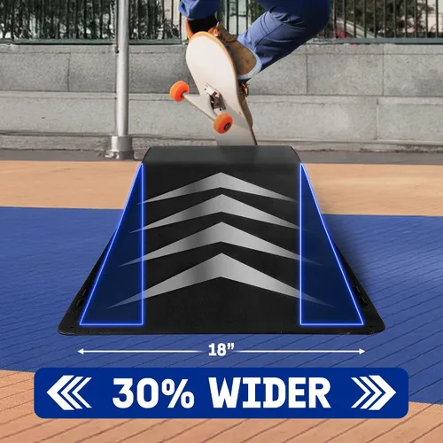 Miniatura 4 de Yes4All Single-Piece Skateboard Ramp, Bike Ramp, Skate Ramp - Design for Beginners, More Durable, Safe, Capacity 220Lbs