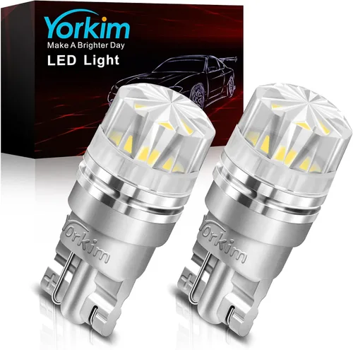 Miniatura 15 de Yorkim Foco led 3157 de color blanco, 6500K de alto brillo 3156 foco led con proyector 3057 3056 3457 4157 foco led de repuesto para luz de giro