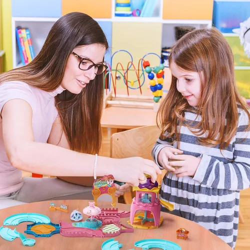 Miniatura 4 de Juguetes de pista de hámster para regalo de niña de 5 años, juego de mascotas, juguetes para niñas de 3, 4, 5, 6, 7 años, regalos de cumpleaños