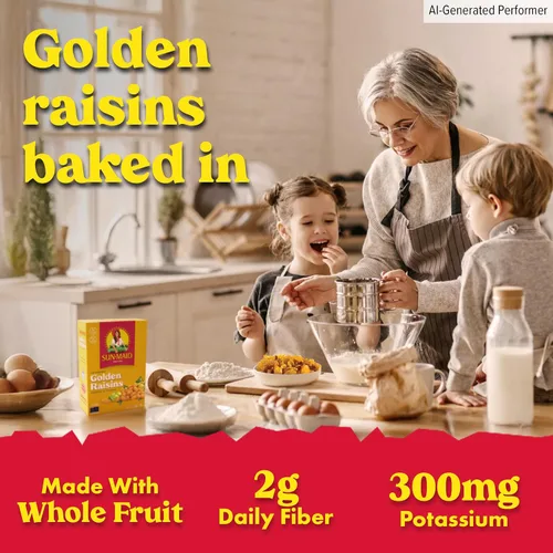 Miniatura 4 de Sun-Maid California Golden Raisins - Caja de tamaño compartido de 12 onzas, aperitivos de frutas secas, almuerzos de regreso a clases y edulcorantes