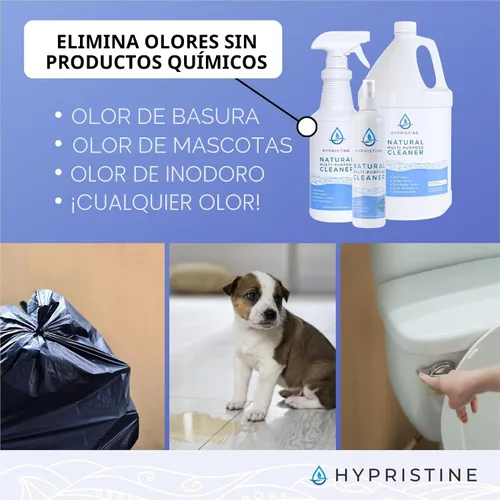 Miniatura 5 de HYPRISTINE PURE Spray de Ácido Hipocloroso, Limpiador Multiusos, Vida Útil Superior, 0% Blanqueador, 0% Alcohol, Seguro para Contacto con Alimentos