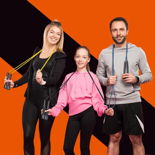 Miniatura 6 de Paquete de 14 cuerdas ajustables de PVC para entrenamiento cardiovascular, cuerda de saltar versátil para mujeres, hombres y niños, regalo de Negro