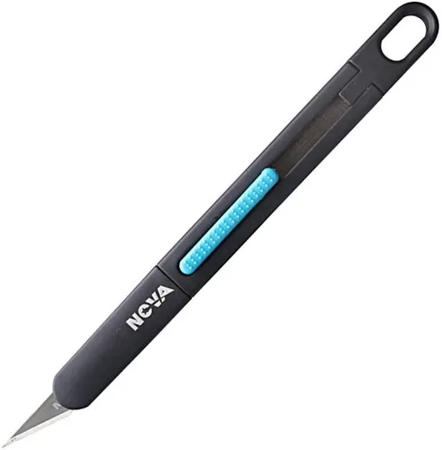 Miniatura 7 de Cuchillo de precisión para manualidades y hobby Nova, cortador de seguridad premium para recortar, deshebrar vinilo y arte, diseño plano innovador