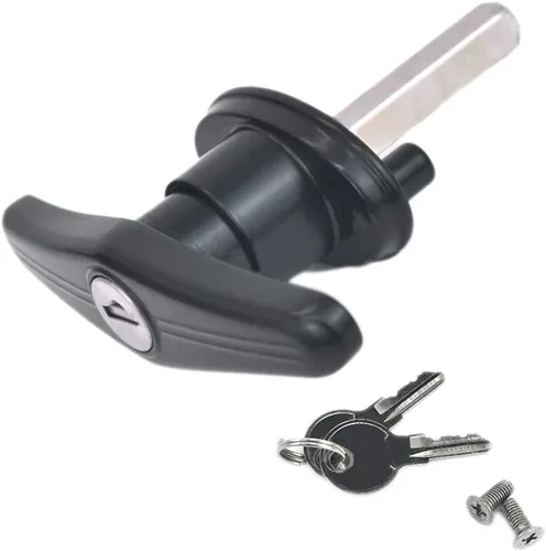 Mango en T con Cerradura para Tapa de Camioneta Pickup Carcasa de Camper - con 2 Llaves para la Mayoría de Marcas de Tapas de Camionetas, Toppers,