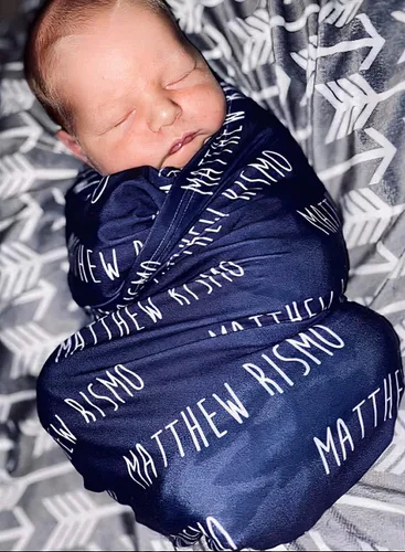 Miniatura 10 de Manta de bebé personalizada con nombre para niños, manta personalizada con monograma para niños, manta de bebé suave y acogedora, regalo Familia