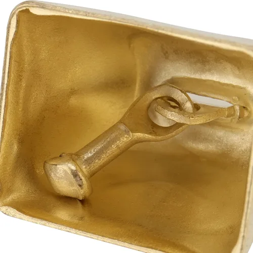 Miniatura 3 de KEILEOHO 72 mini campanas de vaca, cencerro de metal para manualidades, campanillas de viento, decoración de bodas, fiestas, dorado y plateado, 1