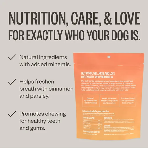 Miniatura 4 de Ollie Masticables dentales para perros grandes, 12 onzas, aliento fresco, golosinas de limpieza de dientes, palos para el cuidado bucal del perro