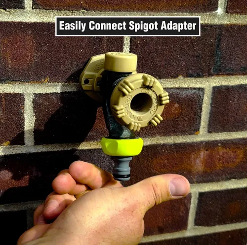 Miniatura 5 de Flexzilla Accesorios de conexión rápida para manguera de jardín, kit de enchufe de 5 piezas