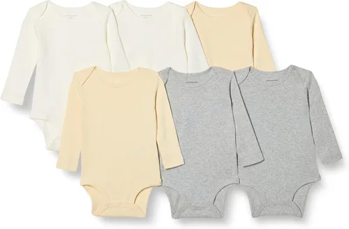 Miniatura 5 de Amazon Essentials Body unisex de manga larga para bebés, paquete de 6
