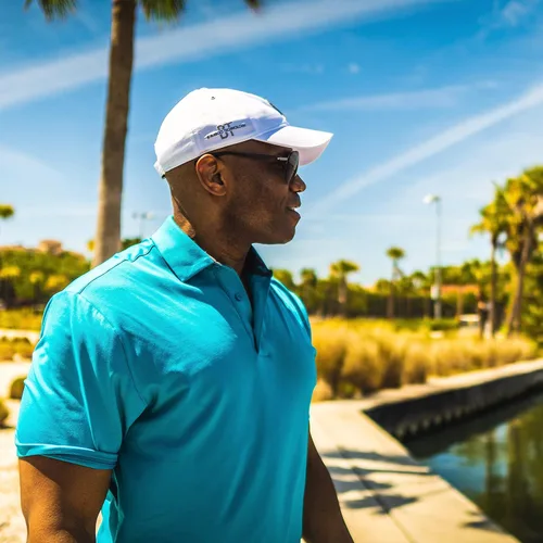Miniatura 4 de SAAKA Sombrero de rendimiento para hombres y mujeres. Ajustable, absorbe el sudor. Golf, tenis, correr y deportes.
