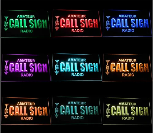 Miniatura 8 de ADVPRO Custom Amateur Radio Your Call Sign Led Neon Sign Rojo 12x8.5 pulgadas st4s32-wb-tm-r