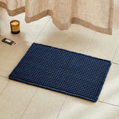 Miniatura 38 de TYUU Tapete de baño estilo gofre, tapete de baño bohemio, antideslizante, lavable, súper absorbente, de secado rápido, bonito tapete de baño
