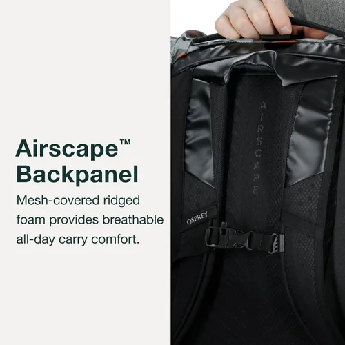 Miniatura 3 de Osprey Mochila para portátil Transporter con tapa enrollable, color azul Venturi Venturi Azul