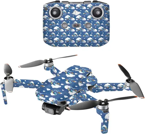 Miniatura 12 de MightySkins Compatible con DJI Mini 2 Dron portátil – Panda Hello Funda protectora de vinilo duradera y única Fácil de aplicar, quitar y cambiar