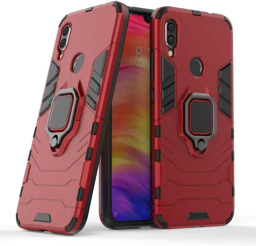 Miniatura 7 de LuluMain - Funda compatible con Xiaomi Redmi Note 7, Redmi Note7 Pro, soporte de agarre de anillo de metal a prueba de golpes