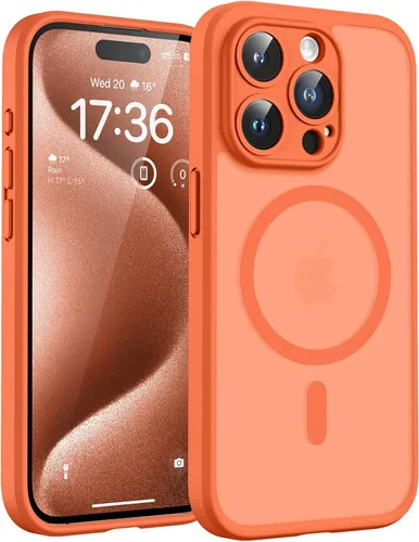 Miniatura 185 de TOCOL Funda magnética 3 en 1 para iPhone 14 Pro, mejorada [protección completa de cámara] con 2 protectores de pantalla, funda de grado militar Azul
