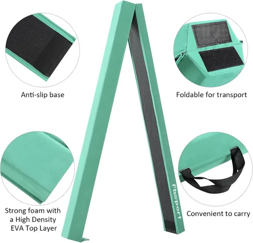 Miniatura 5 de FBSPORT - Barra de equilibrio plegable de 8 pies, 9 pies, 9.5 pies; viga de gimnasia de espuma, viga de equilibrio plegable para niños y adultos