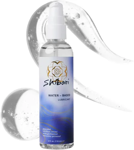 Lubricante a base de agua SHIBARI, lubricante personal premium para parejas y mujeres, 4 fl oz