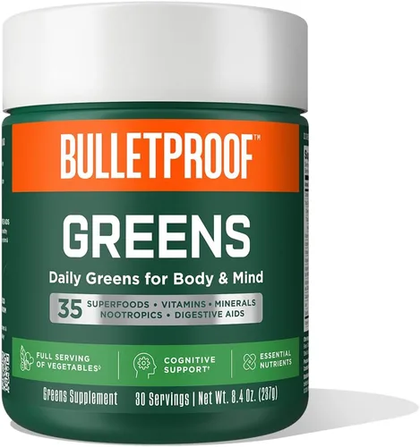 Miniatura 6 de Bulletproof Paquetes de verduras, 15 unidades, polvo de verduras diarias con superalimentos y nootrópicos, porción completa de verduras, nutrientes