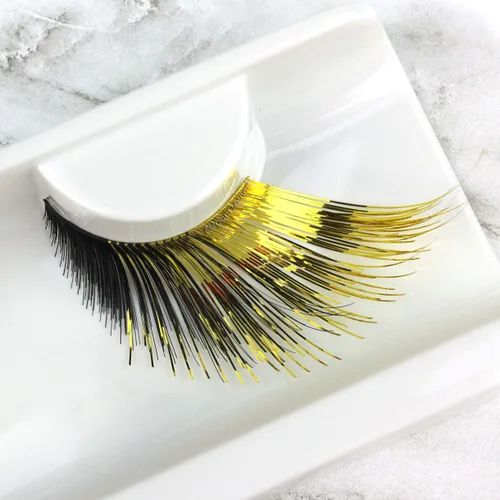 Miniatura 11 de Elegant Lashes QUEENIE Halloween Pride Rainbow colorido desfile pestañas postizas (negro)