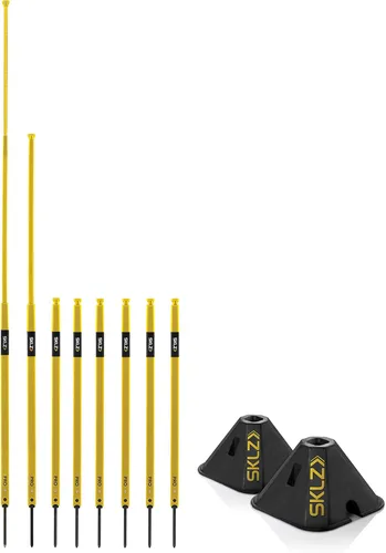 SKLZ Bastones de agilidad de entrenamiento profesional + peso utilitario, juego de entrenamiento de fútbol