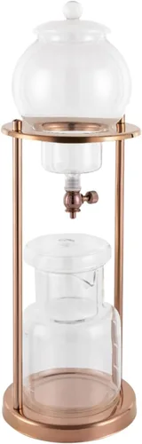 Miniatura 3 de Cafetera de café helado, torre de goteo en frío, máquina de café helado de madera, acero inoxidable y vidrio de borosilicato, olla para compartir