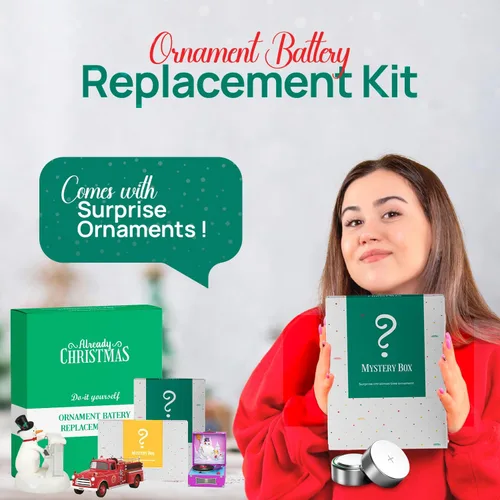 Miniatura 2 de Kit de repuesto de destornillador y baterías de bricolaje con (18 LR41, 18 LR44) compatible con adorno mágico de recuerdo Hallmark + adornos