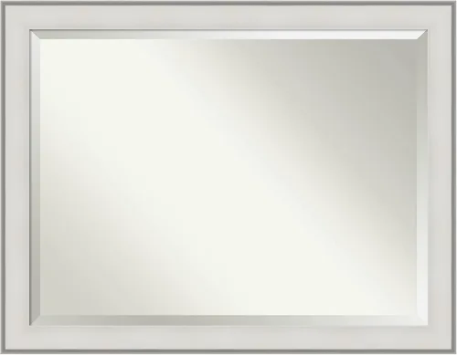 Miniatura 11 de Amanti Art Espejo de baño plateado para sobre el fregadero, espejo de tocador cuadrado de plata imperial de 25 x 25 pulgadas, marco tradicional