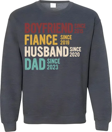 Miniatura 16 de Sudadera con capucha personalizada con diseño de línea de tiempo de la familia vintage
