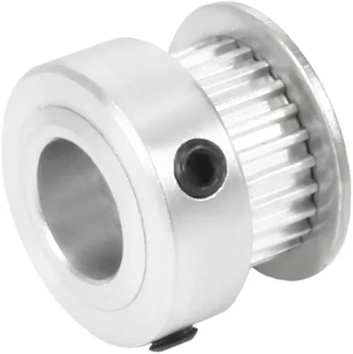 Miniatura 2 de uxcell Aluminio 25 dientes 0.394 in diámetro 0.080 in Pitch correa dentada polea para correa de 0.236 in