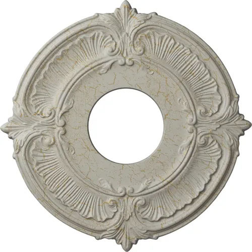Miniatura 42 de Ekena Millwork CM12ATCGS Medallón de Techo Attica (Se Adapta a Doseles de hasta 3 1/2"), Pátina Verde Cobre Pintada a Mano