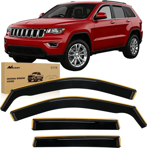 Miniatura 18 de Nilight protectores de lluvia para canal para Ram 1500 2009 2010 2011 2012 2013 2014 2015 2016 2017 2018 Crew Cab, 2019-2023 Ram 1500 Classic Body